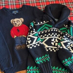 Two gorgeous Ralph Lauren Boys sweaters